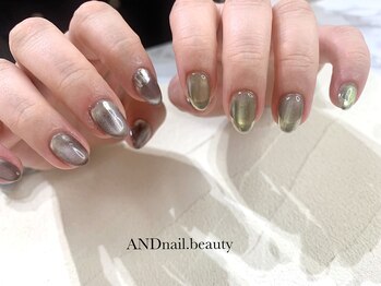 アンドネイル ビューティー(AND nail,beauty)/春ネイル/マグネット/藤沢ネイル