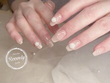 ルブリー(roovely)/白薔薇ネイル