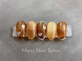 バレンタインネイル