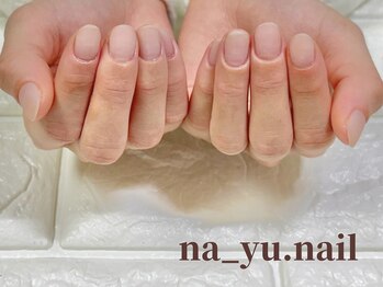 ナユネイル(na_yu.nail)/自爪風クリアネイル(マット)　23
