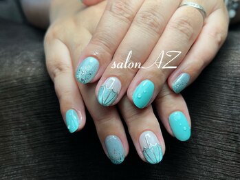 サロン エージー(salon AZ)/梅雨ネイル