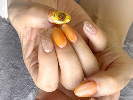 夏ネイル/ひまわりアートネイル