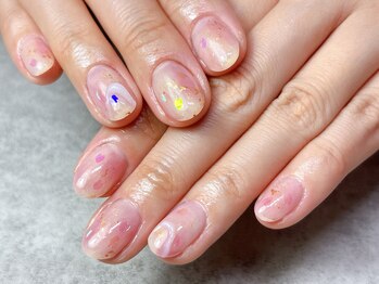 ニュアンス桜ネイル