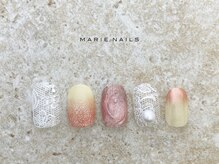 マリーネイルズ 表参道店(MARIE NAILS)/定額￥8,800 レースグラデ 0429a