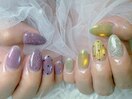 夏ネイル　水光マグネット定額