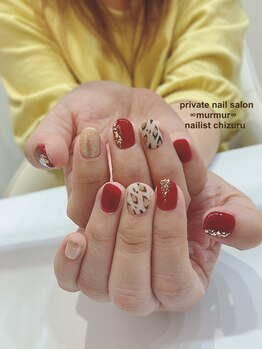 プライベート ネイルサロン マーマ(murmur)/レオパードネイル