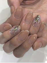 リアンブリエ(LienBriller)/雪の結晶ネイル