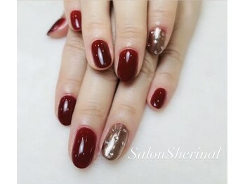 シェリナル 平岸店(Sherinal)/秋カラーシンプルネイル