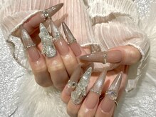 ネイルズガッシュ 武蔵小山店(NAILsGUSH)/キラキラゴテゴテロングネイル