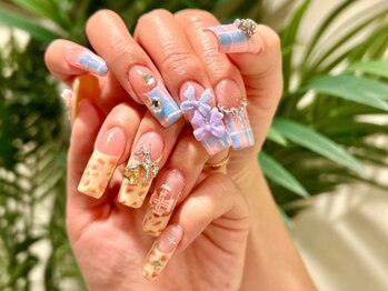 ギャルットネイル(GALTTO NAIL)の写真/【大人可愛い～超ギャルネイルまで幅広いデザイン◎】人気No2★チップ長さだし＋ワンカラー（オフ込）¥7200