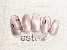 エストラッシュアンドネイル 銀座店(est lash&nail)/マグネットドットホロネイル