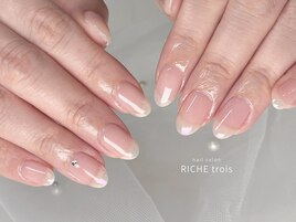 春オフィスオーロラネイル