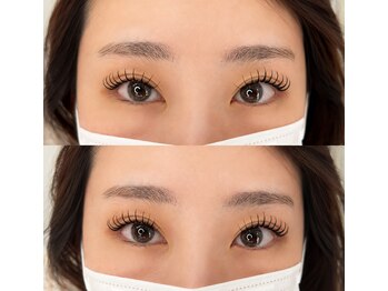 ルッセ バイ ルルミーナ 高田馬場(LUCCE by LuluMina)の写真/目の形に似合う提案と豊富な長さ太さのカールで魅力的な瞳へ導きます。LEDグルーも選択可能です☆