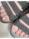 フット☆PINK大理石ネイル