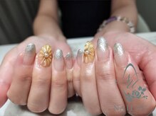 ネイルプラスユウ(NAIL+U)/ぷっくりフラワー