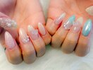 ３Ｄフラワー/キラキラ/蝶