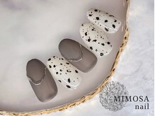 ミモザネイル(MIMOSA Nail)/ダルメシアン柄ネイル