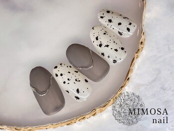 ミモザネイル(MIMOSA Nail)/ダルメシアン柄ネイル