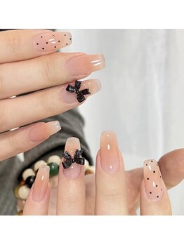 バイムーンサロン(By Moon Salon)/チークリボンネイル