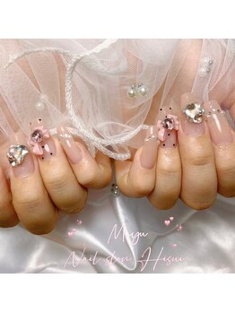 ヒスイ(Hisui)/フレンチガーリー長さ出しネイル