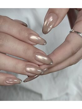 トゥデイネイル(Today.Nail)の写真/繊細なアートで、上品＆可愛い韓国ネイル・ワンホンネイル◆オフイスネイルにもおすすめのアートデザインも