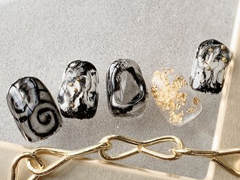 つめノさき/黒×ゴールド