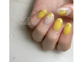 押し花×イエロー