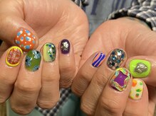 カーティシーネイルズ(curtisii NAILS)/カラフルキラキラポップ