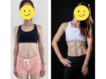 エムビーエルフィットネス 本陣亀島店(MBL.fitness)/お客様の変化【30代女性】