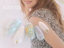 【大理石ネイル】