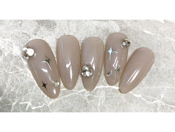 エフ(F)/星×Vカットストーン