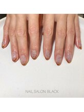 ブラック 池尻大橋店(BLACK)/フレンチネイル×サンドネイル