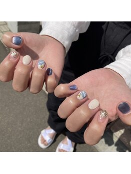 ネイルサロン エーナイン ザ ビッグ豊平店/持ち込みデザイン