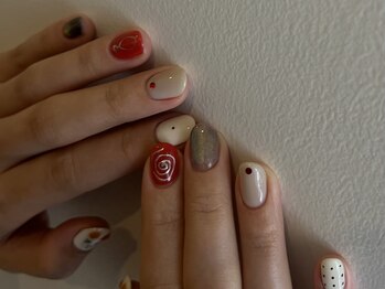 ミニョン 北堀江(mignon)/ゆるゆる一癖韓国ネイル