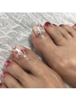 アイ アンド ネイルデイ 桂(EYE&NAIL DAY)/定額デザインフットネイル