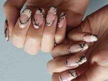 moqu.【モク】/ミラーアートフレンチネイル