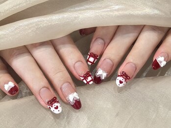センスネイル 池袋店(Sense Nail)/大人可愛いクリスマスミラー