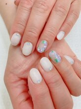 ネイルサロン ティアラリュクス 市川北口店(Tiara Luxe)/紫陽花×水滴ネイル