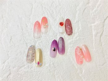 ネイルサロン アミ(Amie)/サクランボ☆フラワー☆ハート