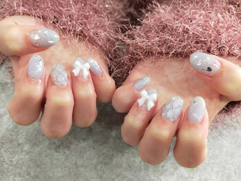 テラス(TERRACE)/冬のガーリーネイル