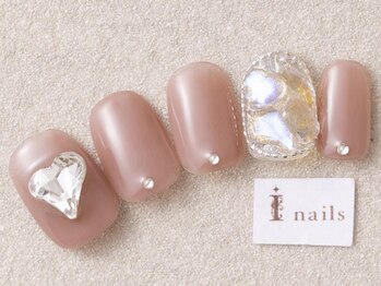アイネイルズ 三宮店(I nails)/オーロラ埋め尽くしハート