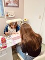 シンシアリー 新小岩店(Sincerely)&nbsp;アイモデルで練習中です。人の手での練習は強みです☆