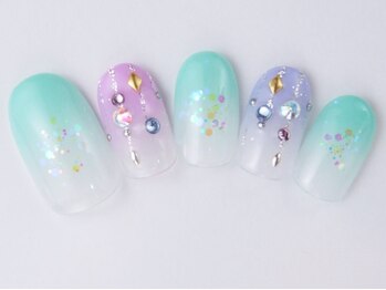 ネイルサロン ドレリッチ 大宮店(drerich)/寒色グラデーション