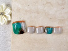 ショコ アンド ラム(Syoko&Lum)/☆グリーンニュアンスネイル☆