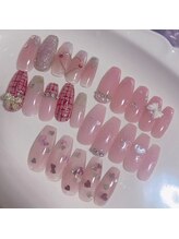ピンクハルナネイル(pink haruna nail)/バレンタイン定額デザイン