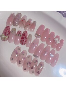 ピンクハルナネイル(pink haruna nail)/バレンタイン定額デザイン