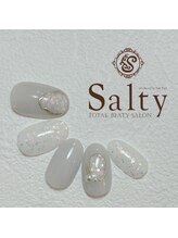 ネイルアンドアイラッシュサロン ソルティ 寺田町(salty)/ニュアンスネイル
