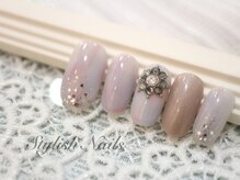 スタイリッシュネイルズ(Stylish Nails)/オフィスネイル（タイダイ）
