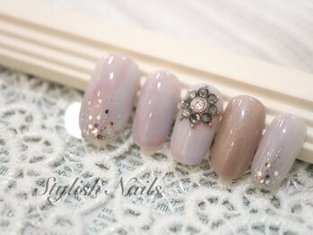 スタイリッシュネイルズ(Stylish Nails)/オフィスネイル(タイダイ)