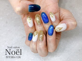 ノエル(Noel)/ブルー×マグネットネイル